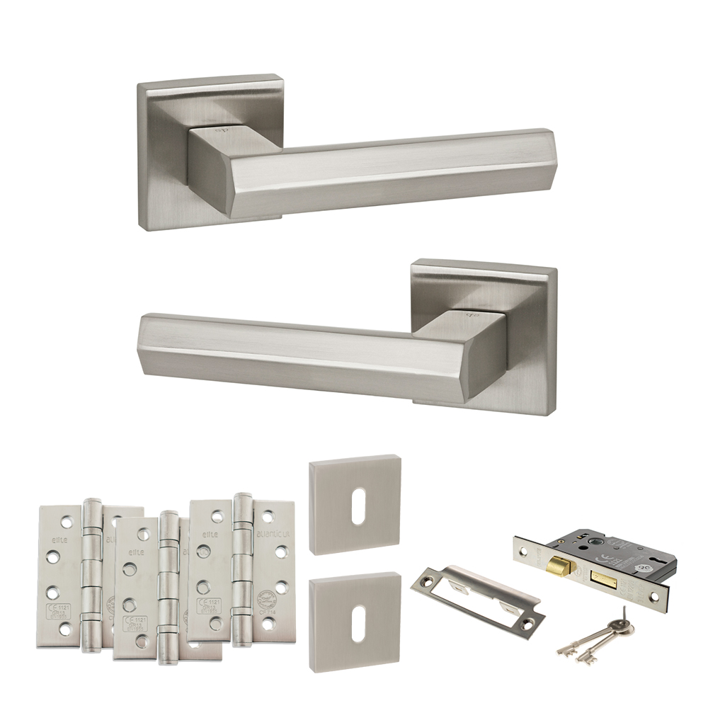 Senza Pari Davoli Door Handle Pack (3 Lever Lock Set - 3