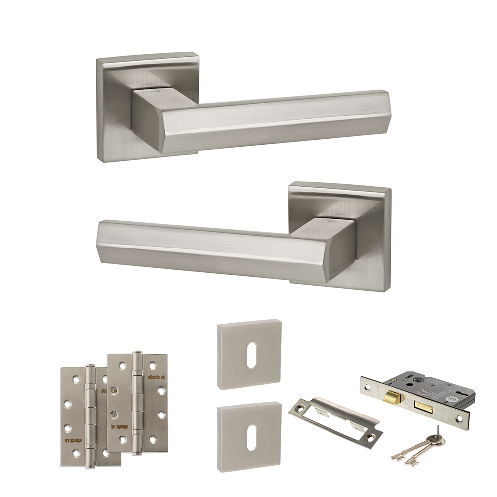 Senza Pari Davoli Door Handle Pack (3 Lever Lock Set - 3