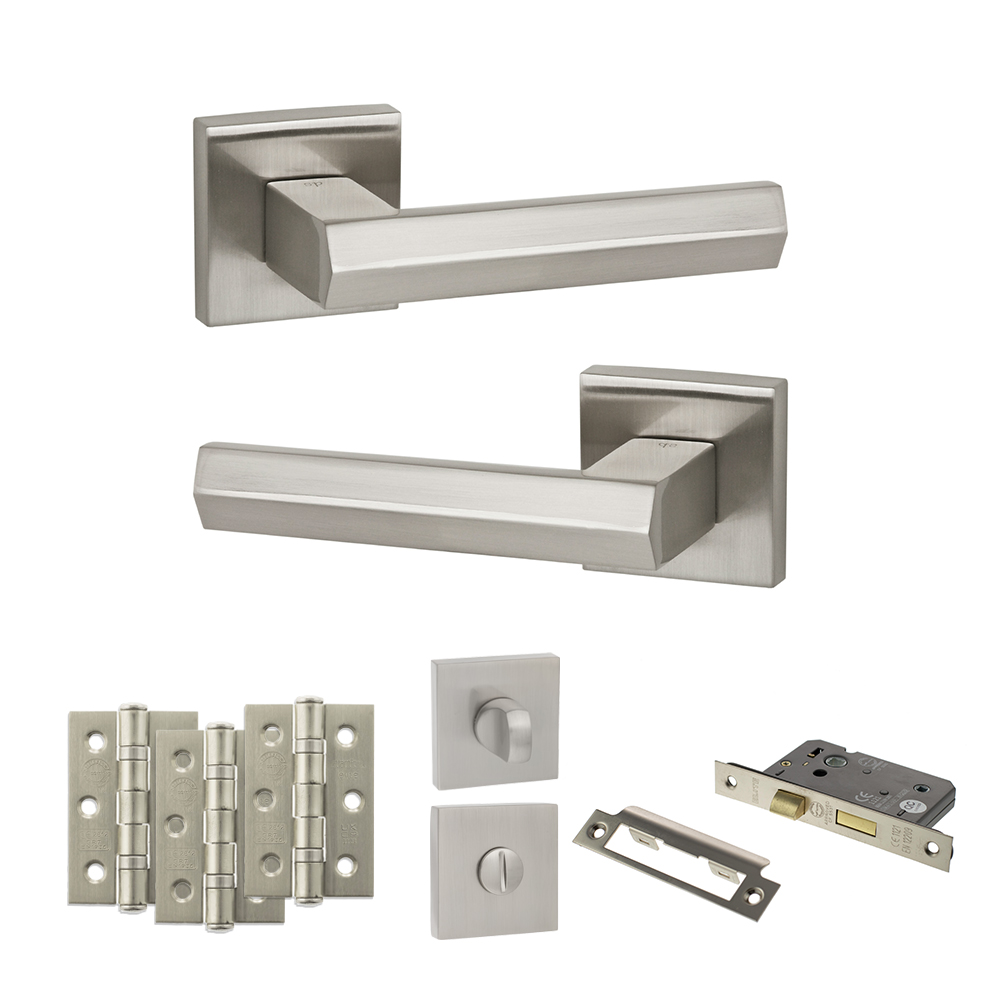 Senza Pari Davoli Door Handle Pack (Bathroom Set - 3