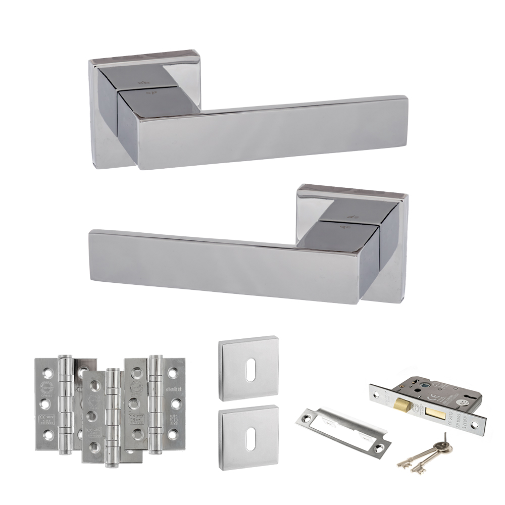Senza Pari Panetti Door Handle Pack (3 Lever Lock Set - 3