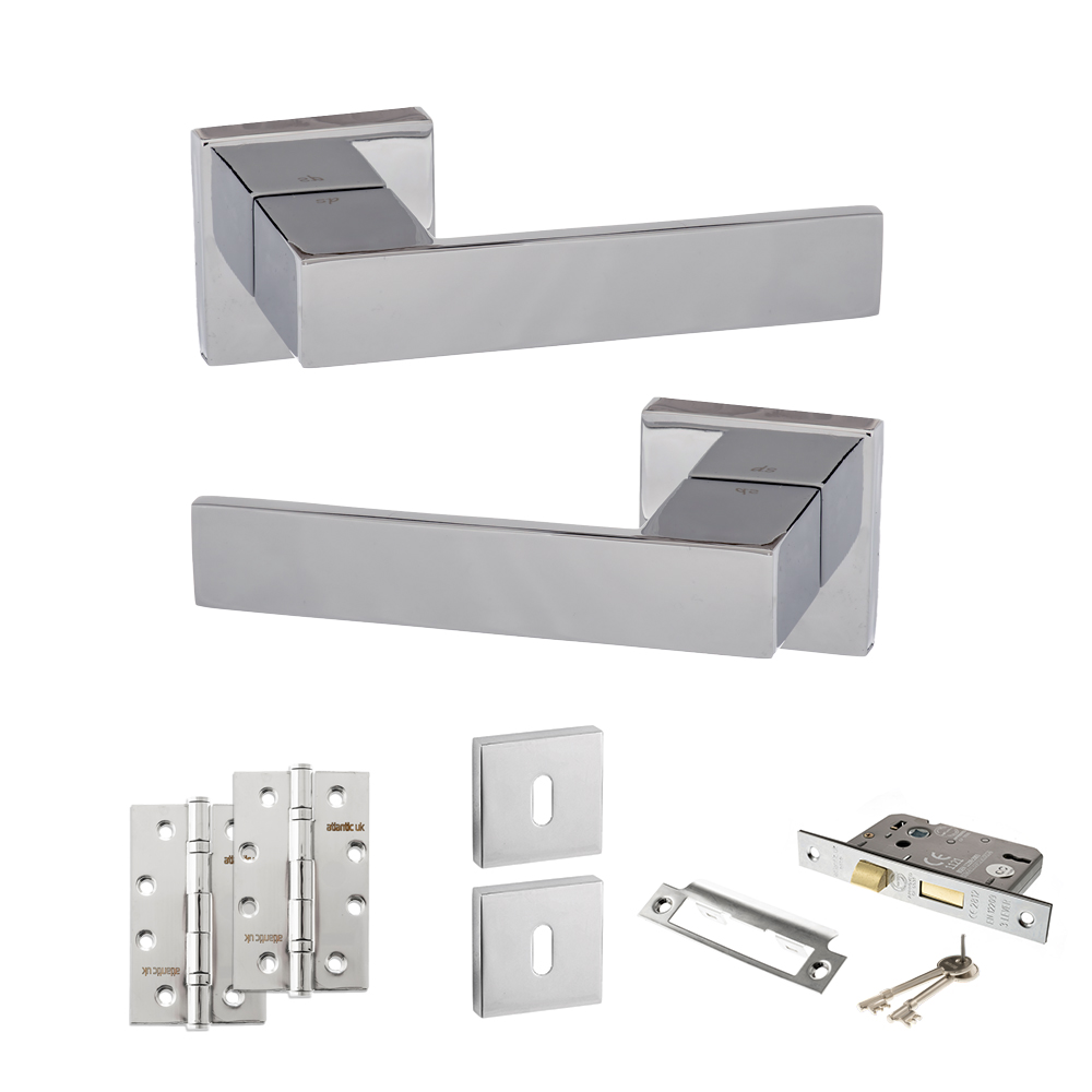 Senza Pari Panetti Door Handle Pack (3 Lever Lock Set - 3