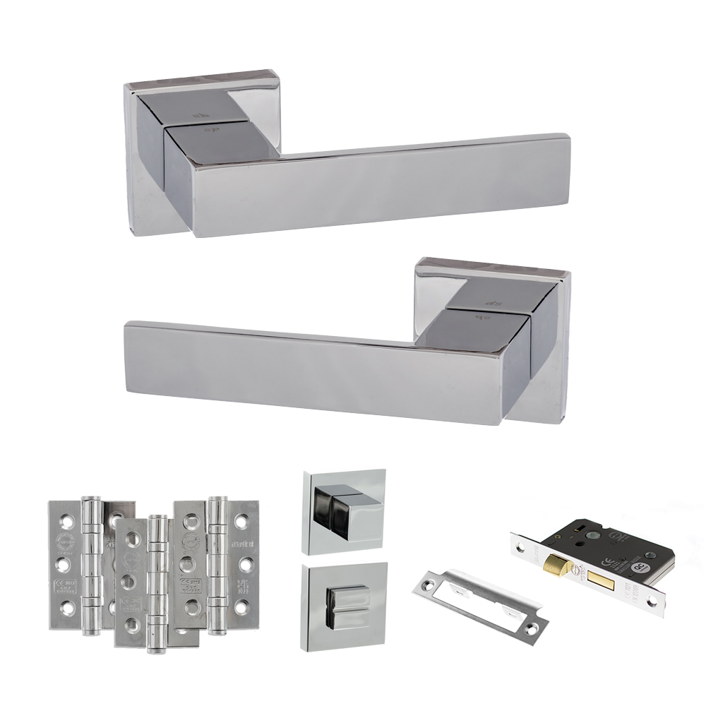 Senza Pari Panetti Door Handle Pack (Euro Lock Set - 3