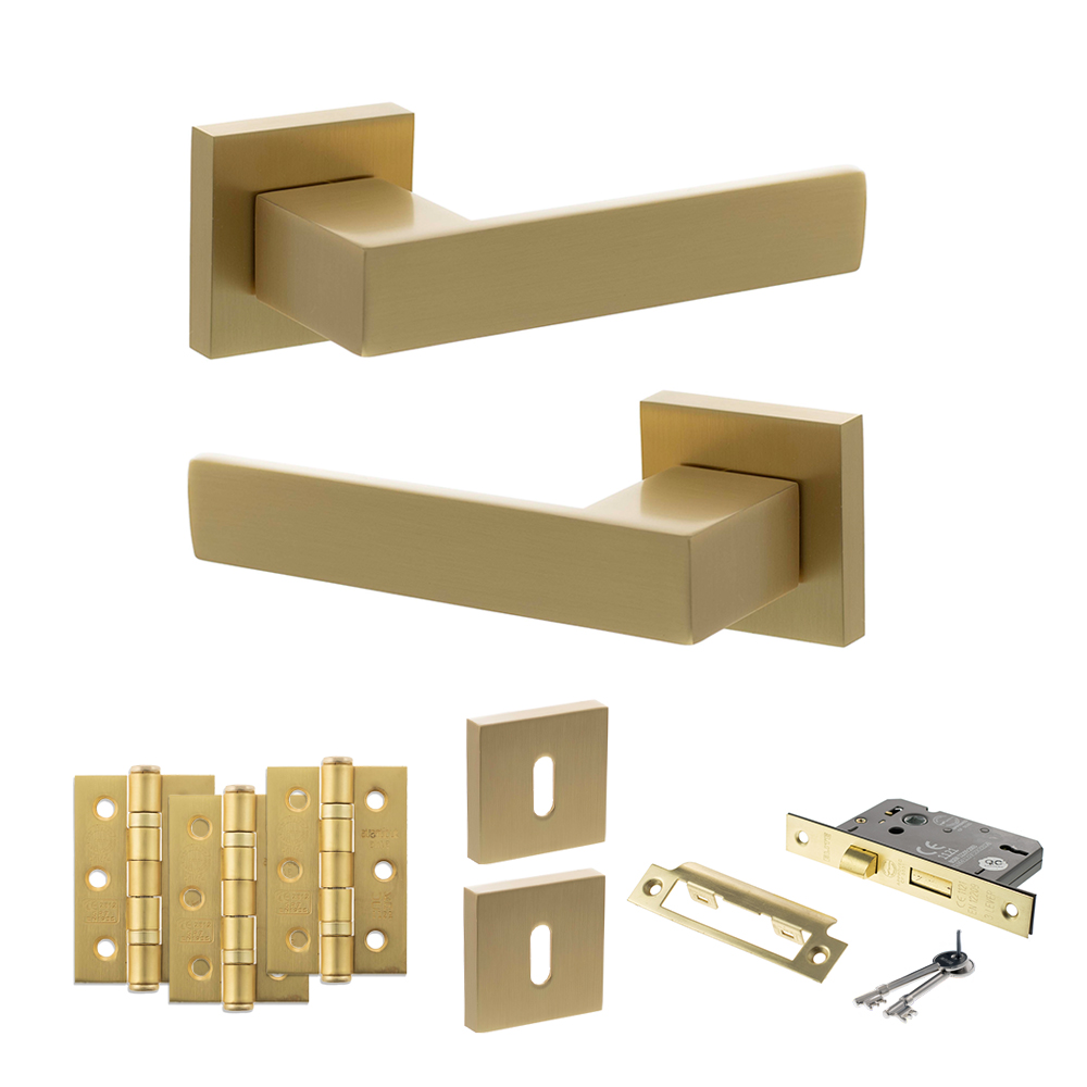 Senza Pari Panetti Door Handle Pack (3 Lever Lock Set - 3