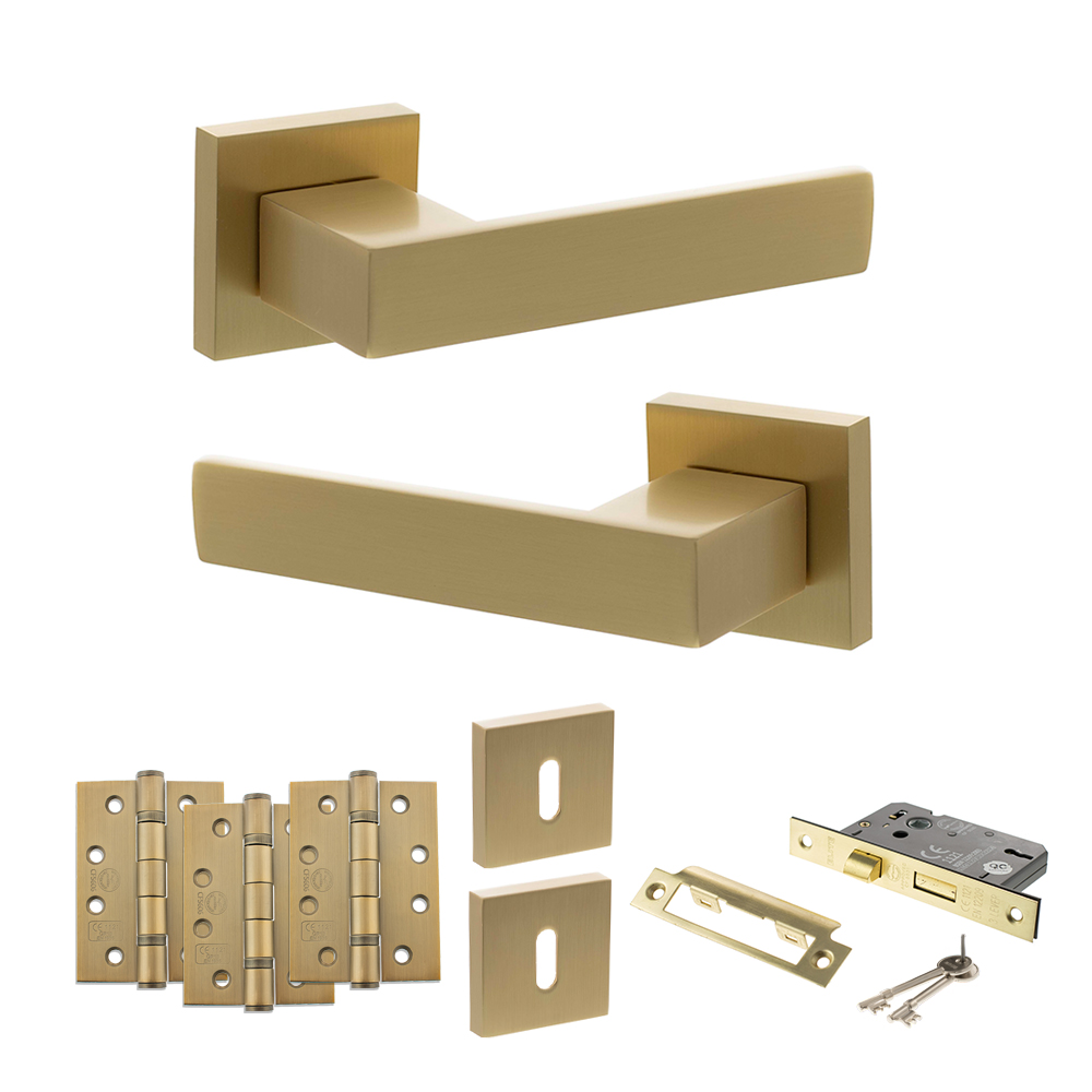 Senza Pari Panetti Door Handle Pack (3 Lever Lock Set - 3