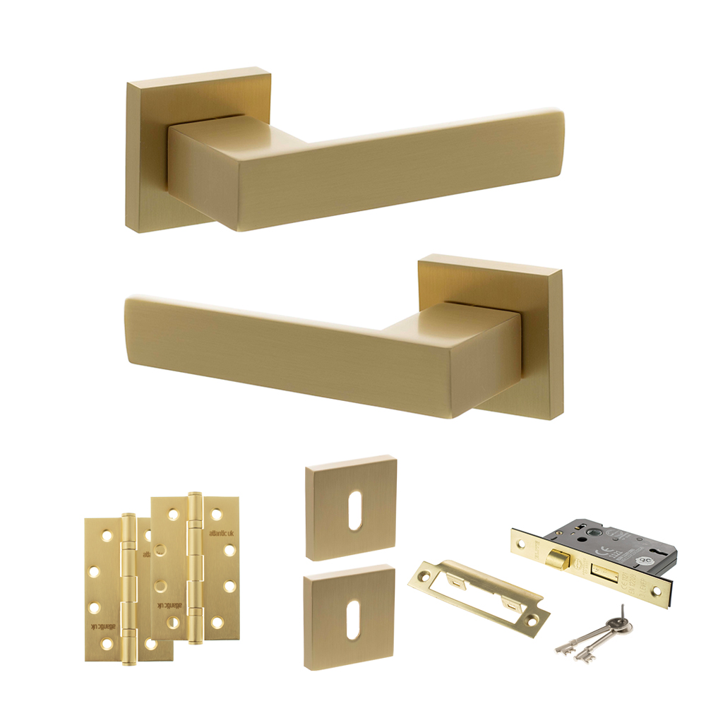 Senza Pari Panetti Door Handle Pack (3 Lever Lock Set - 3
