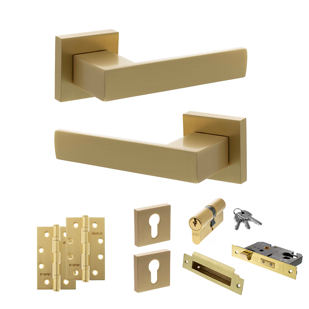 Senza Pari Panetti Door Handle Pack (Euro Lock Set - 3