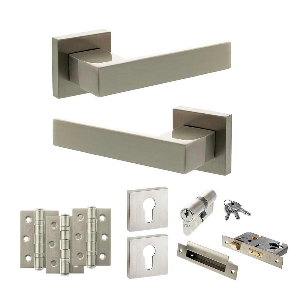 Senza Pari Panetti Door Handle Pack (Euro Lock Set - 3
