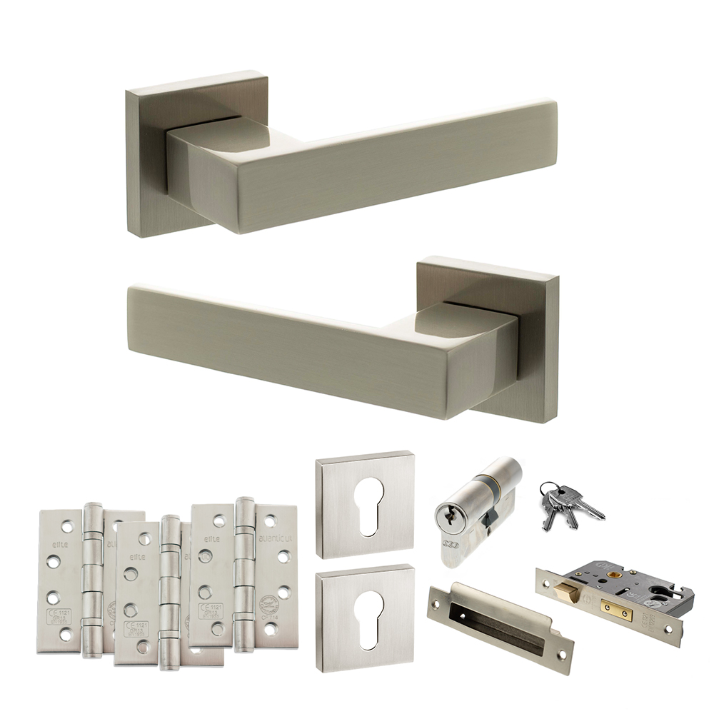 Senza Pari Panetti Door Handle Pack (Euro Lock Set - 3