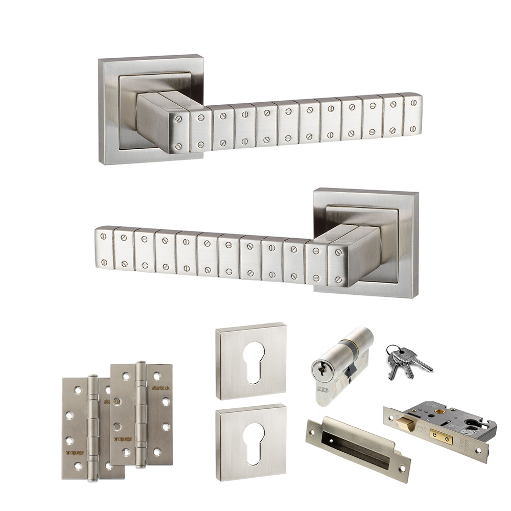 Senza Pari Bianca Door Handle Pack (Euro Lock Set - 2.5