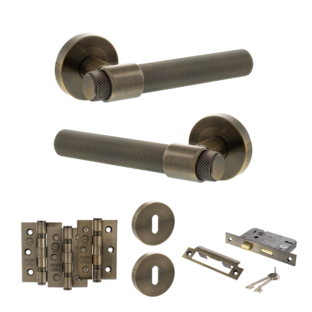Senza Pari Andretta Door Handle Pack (3 Lever Lock Set - 2.5