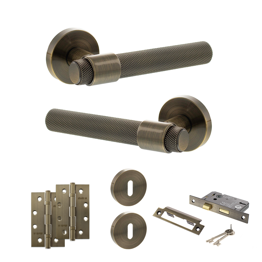 Senza Pari Andretta Door Handle Pack (3 Lever Lock Set - 2.5