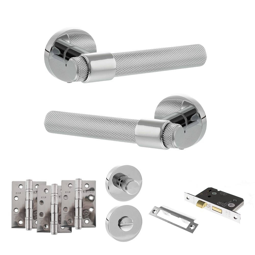 Senza Pari Andretta Door Handle Pack (Bathroom Set - 3