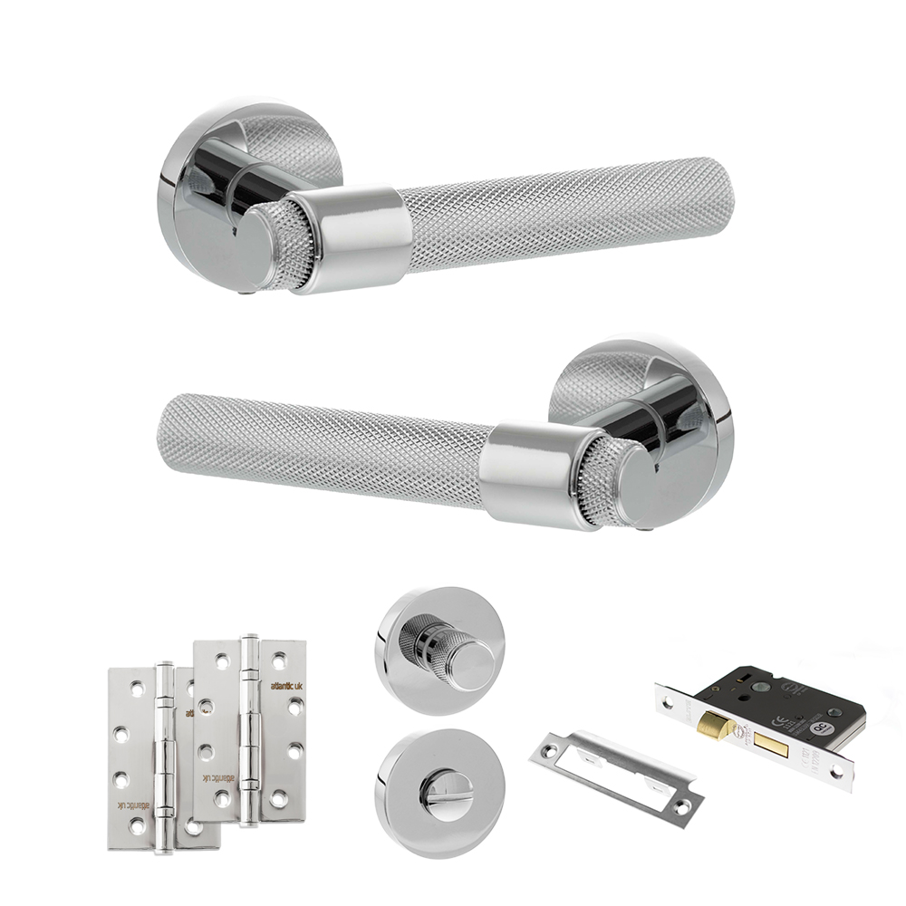Senza Pari Andretta Door Handle Pack (Bathroom Set - 2.5