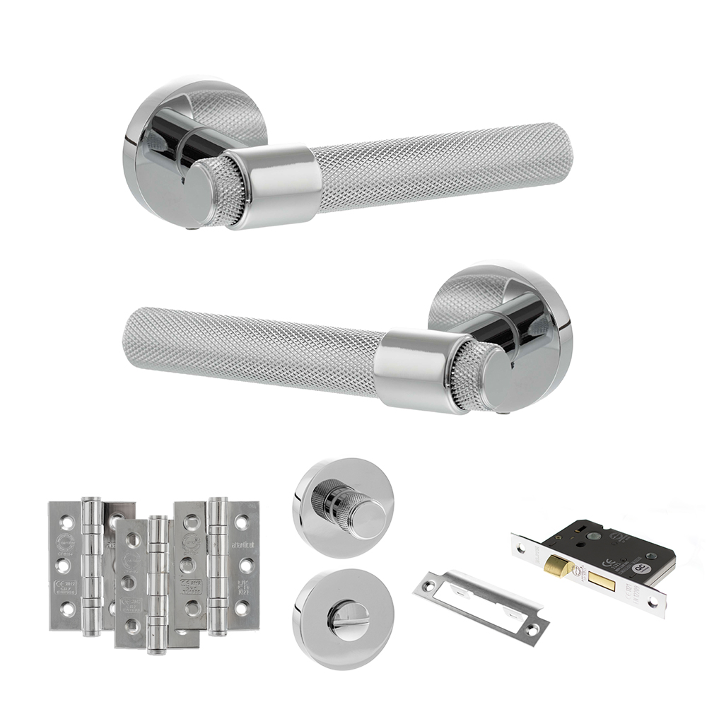 Senza Pari Andretta Door Handle Pack (Bathroom Set - 3