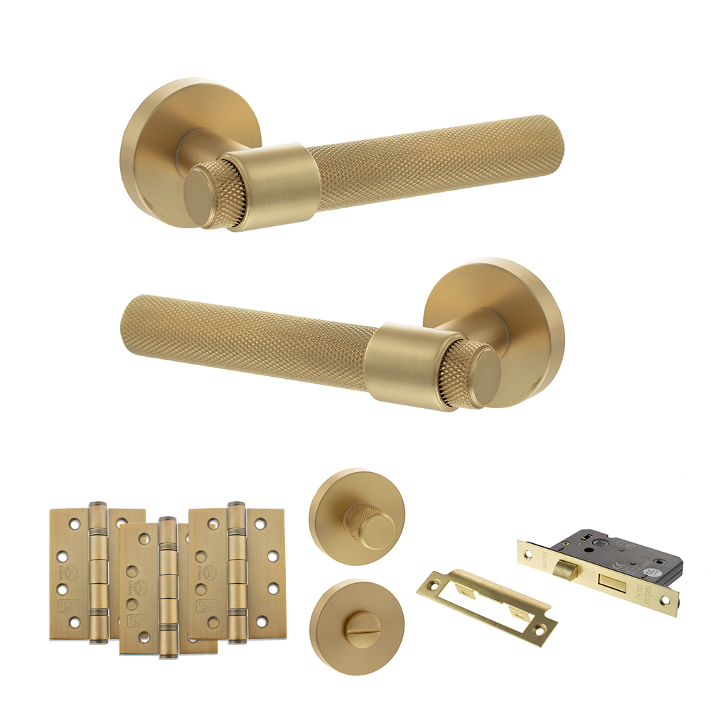 Senza Pari Andretta Door Handle Pack (Bathroom Set - 3
