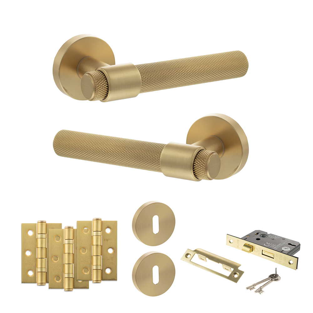 Senza Pari Andretta Door Handle Pack (3 Lever Lock Set - 3