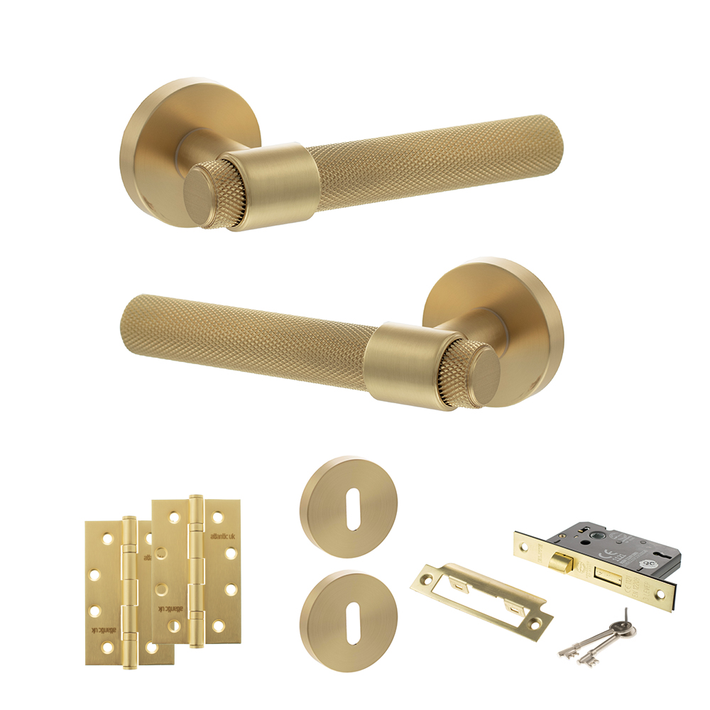 Senza Pari Andretta Door Handle Pack (3 Lever Lock Set - 2.5