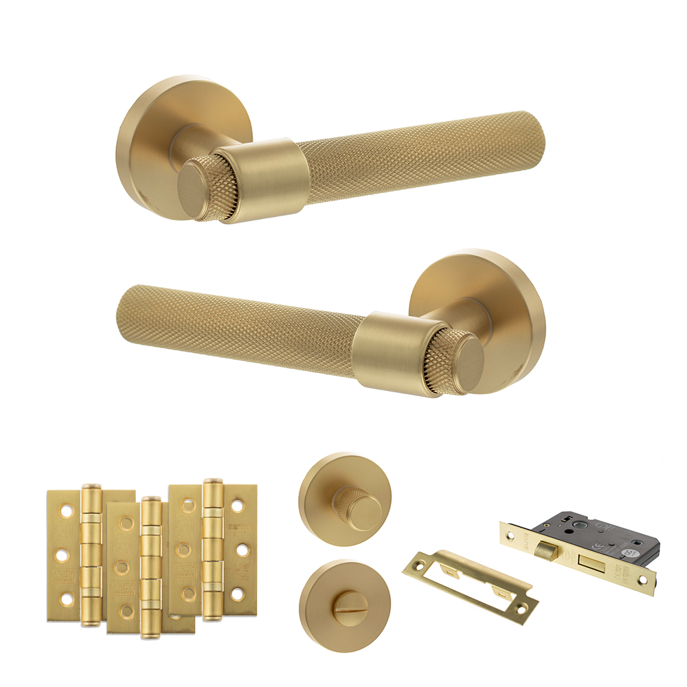 Senza Pari Andretta Door Handle Pack (Bathroom Set - 3
