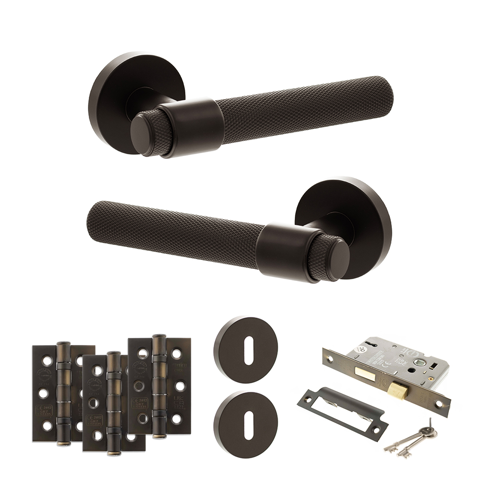 Senza Pari Andretta Door Handle Pack (3 Lever Lock Set - 2.5
