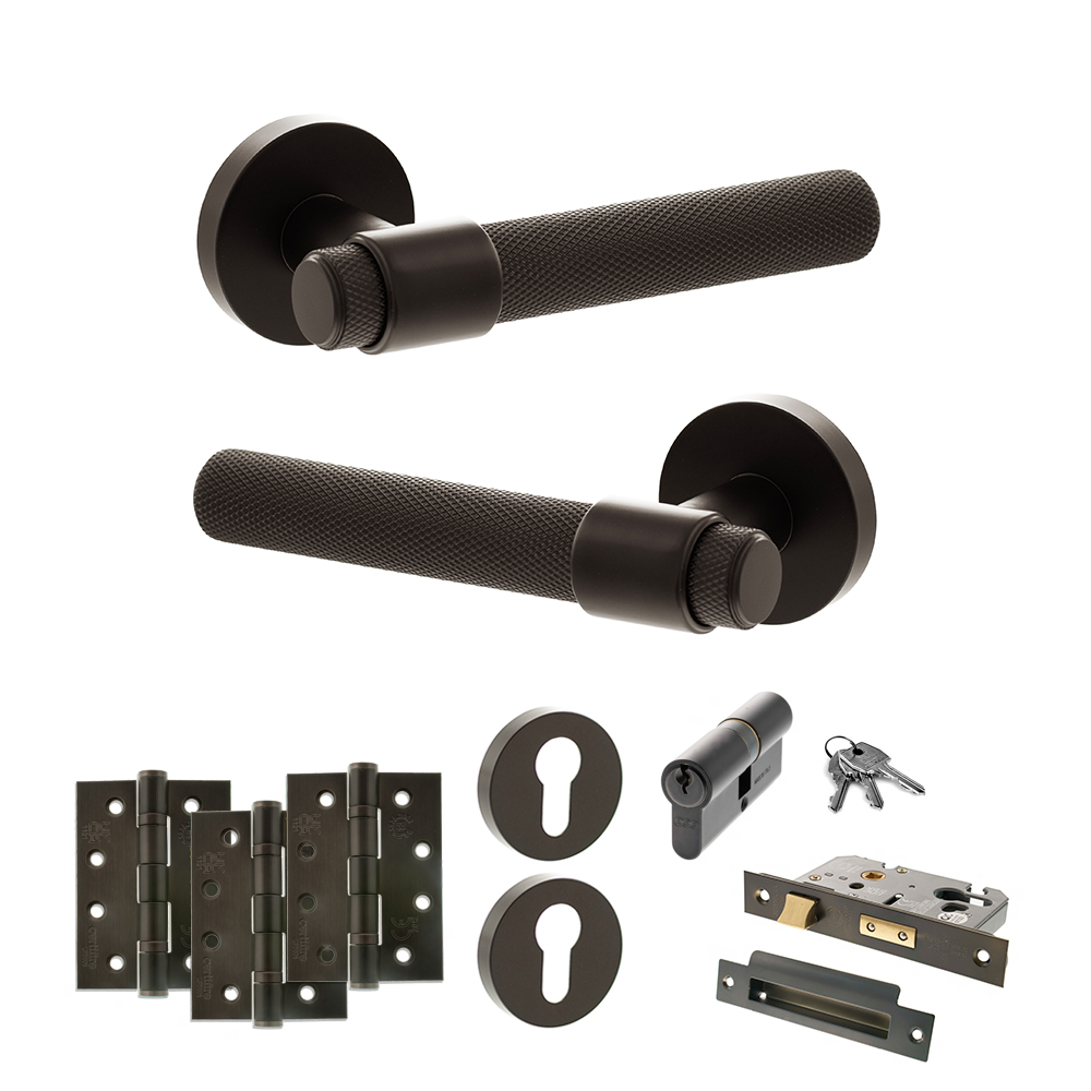 Senza Pari Andretta Door Handle Pack (Euro Lock Set - 3