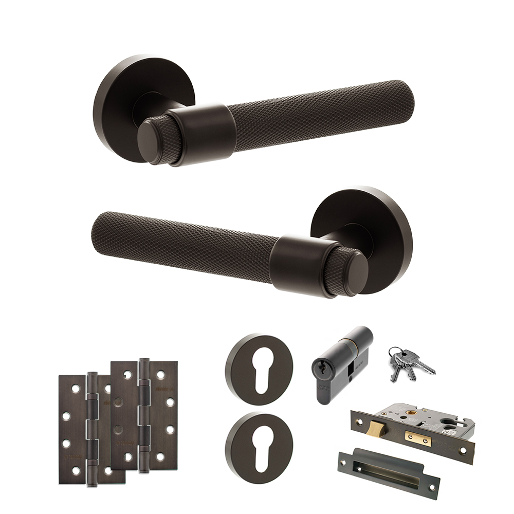 Senza Pari Andretta Door Handle Pack (Euro Lock Set - 3