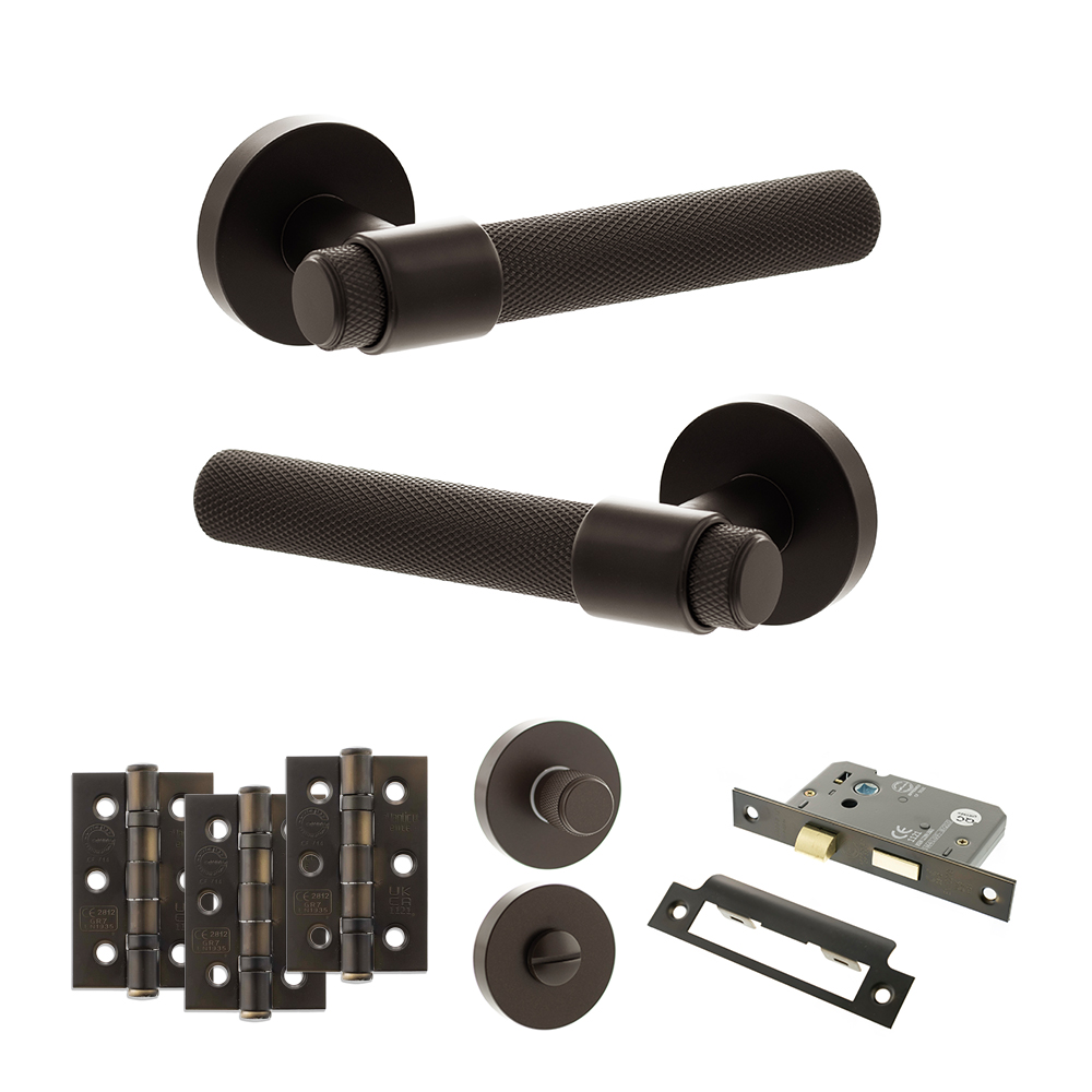 Senza Pari Andretta Door Handle Pack (Bathroom Set - 3