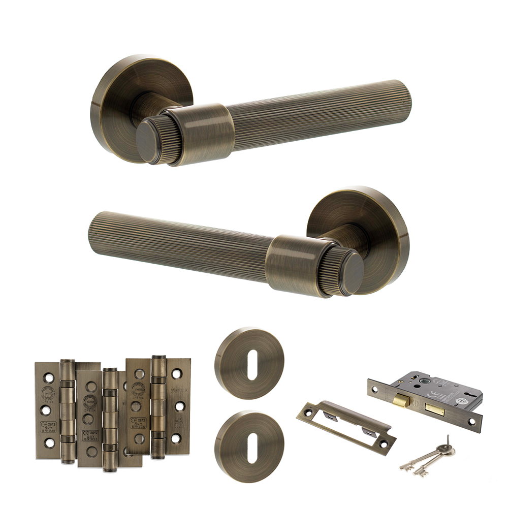 Senza Pari Fasana Door Handle Pack (3 Lever Lock Set - 3