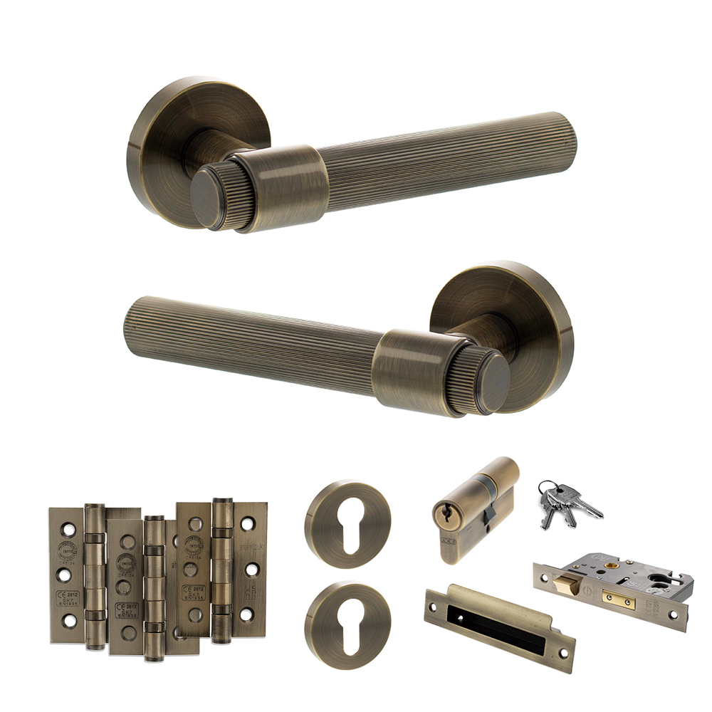 Senza Pari Fasana Door Handle Pack (Euro Lock Set - 2.5