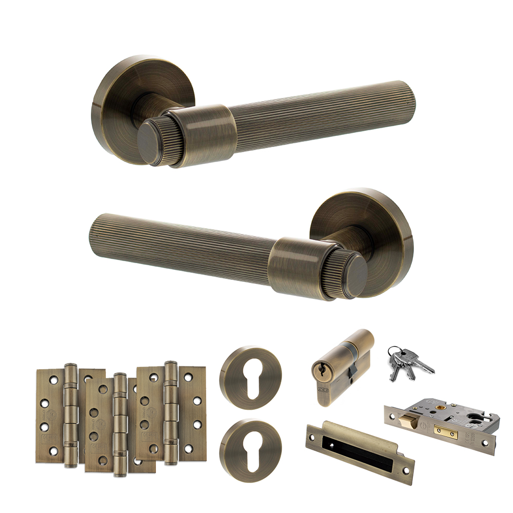 Senza Pari Fasana Door Handle Pack (Euro Lock Set - 2.5