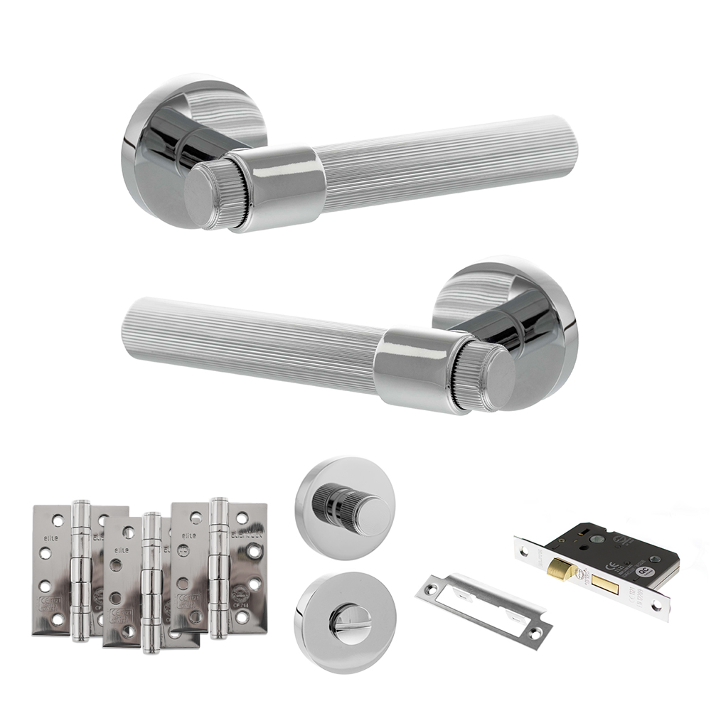 Senza Pari Fasana Door Handle Pack (Bathroom Set - 2.5