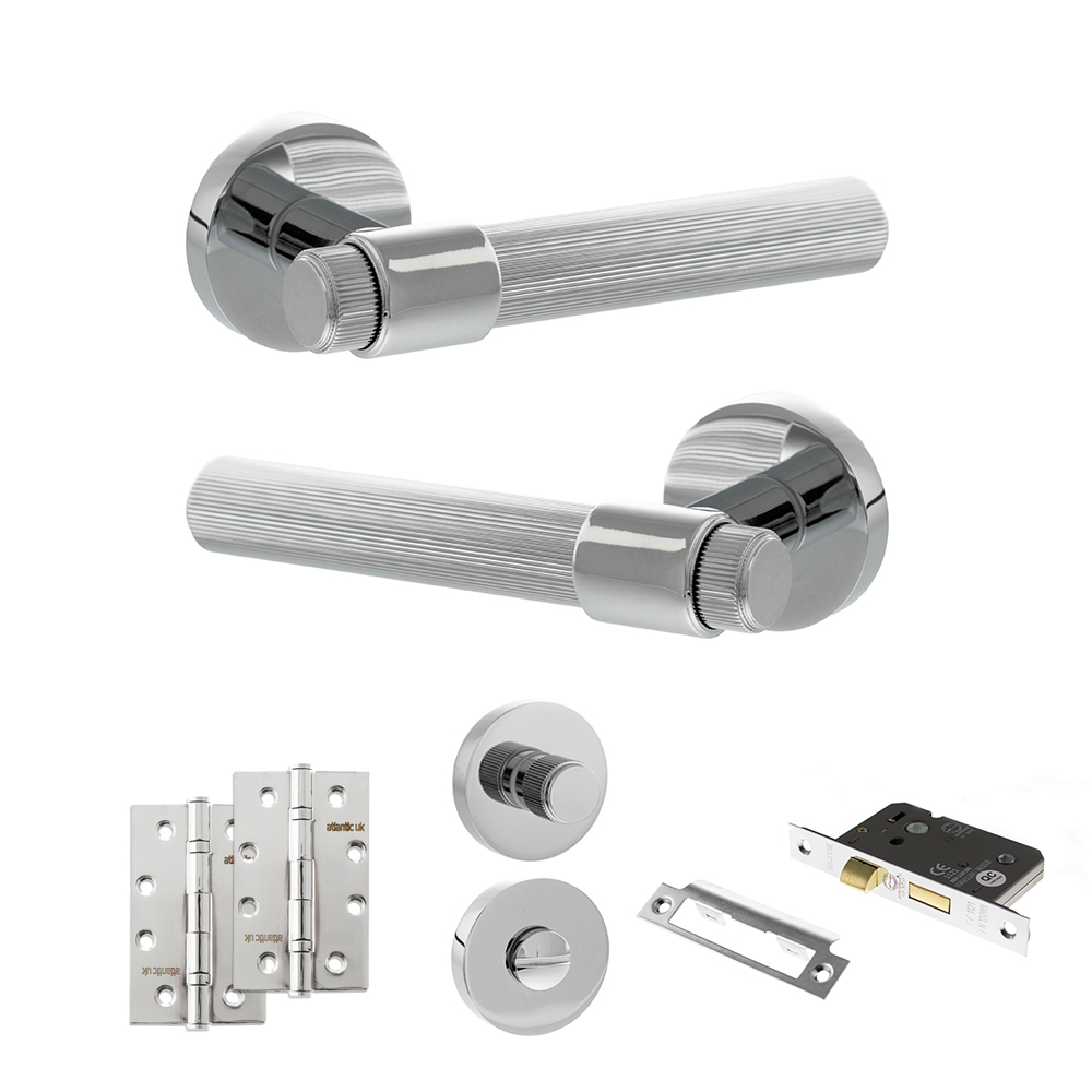 Senza Pari Fasana Door Handle Pack (Bathroom Set - 3
