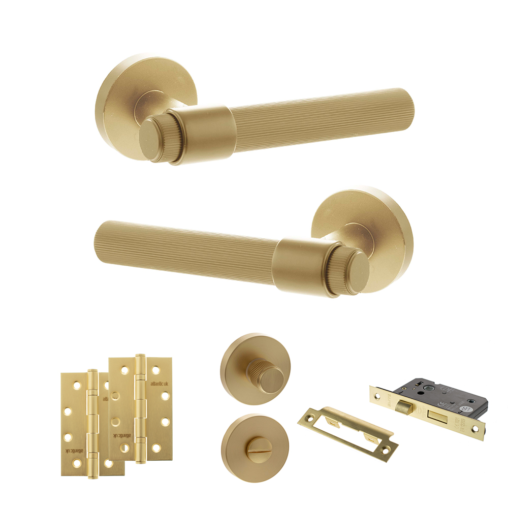 Senza Pari Fasana Door Handle Pack (Bathroom Set - 2.5