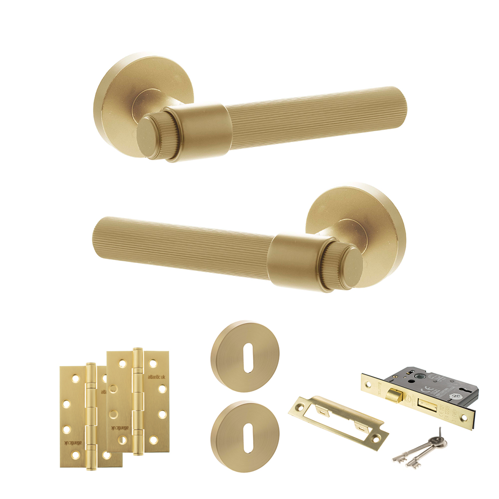 Senza Pari Fasana Door Handle Pack (3 Lever Lock Set - 3