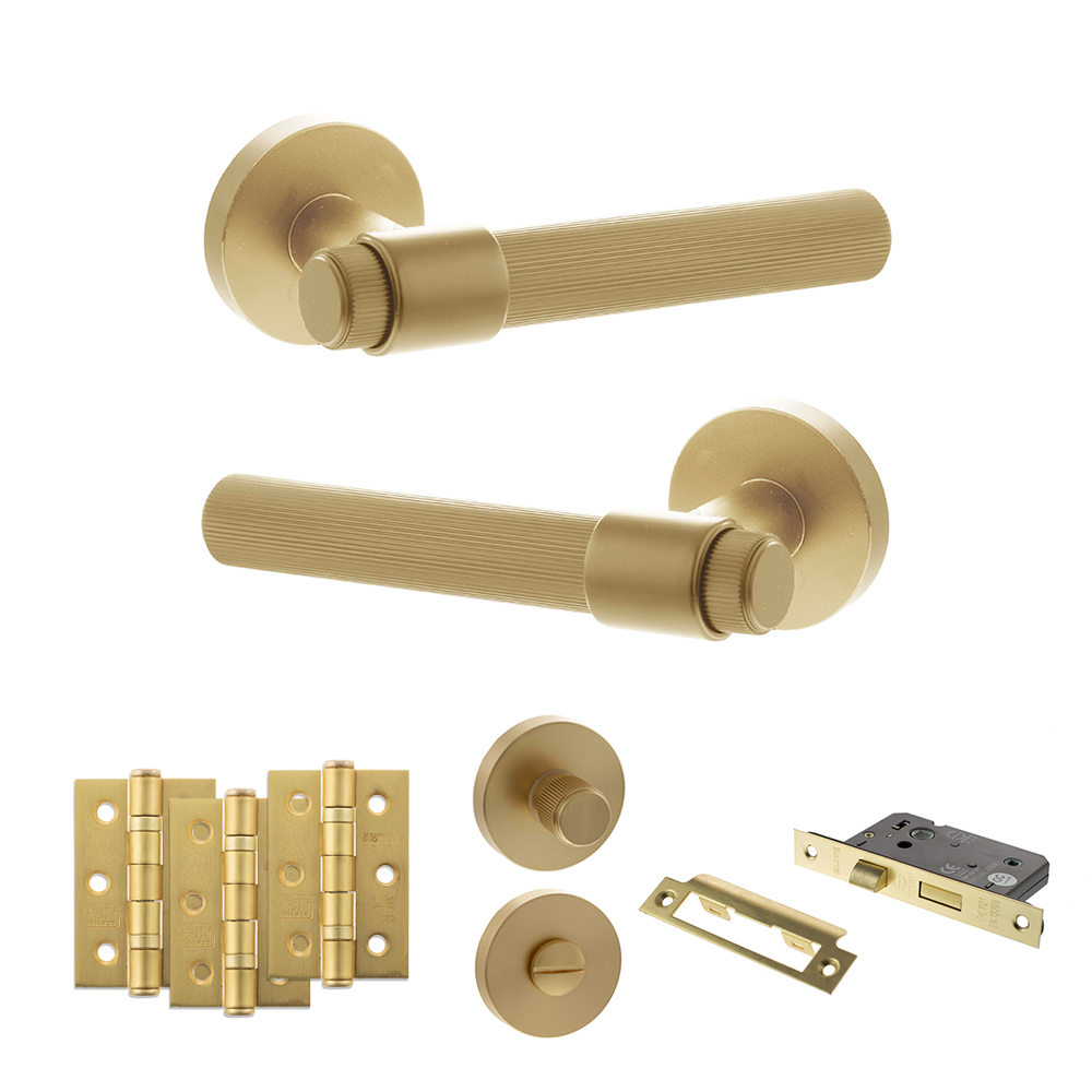 Senza Pari Fasana Door Handle Pack (Bathroom Set - 2.5