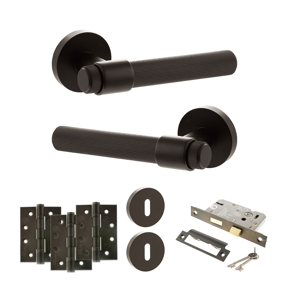 Senza Pari Fasana Door Handle Pack (3 Lever Lock Set - 3