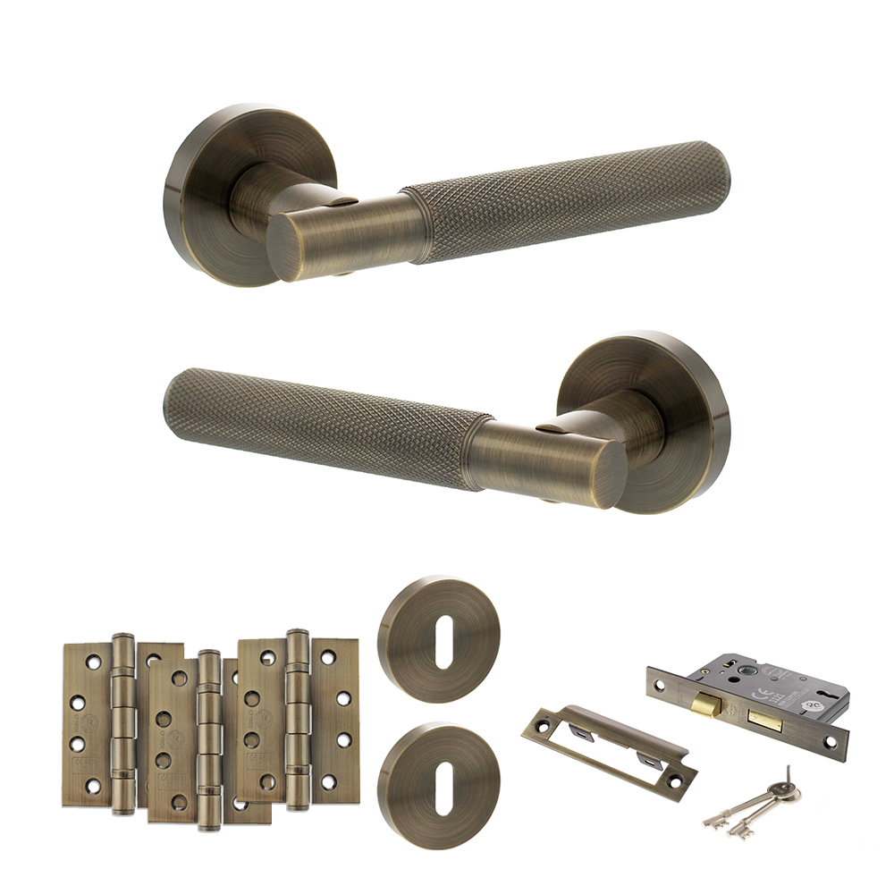Senza Pari Rosarno Door Handle Pack (3 Lever Lock Set - 2.5