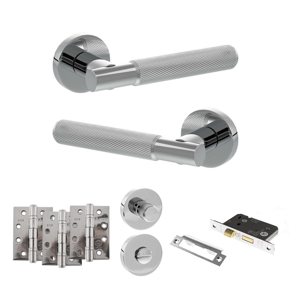 Senza Pari Rosarno Door Handle Pack (Bathroom Set - 3