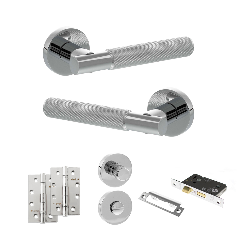 Senza Pari Rosarno Door Handle Pack (Bathroom Set - 2.5