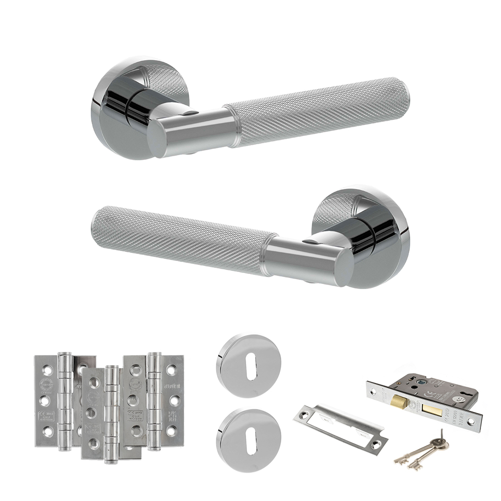 Senza Pari Rosarno Door Handle Pack (3 Lever Lock Set - 3