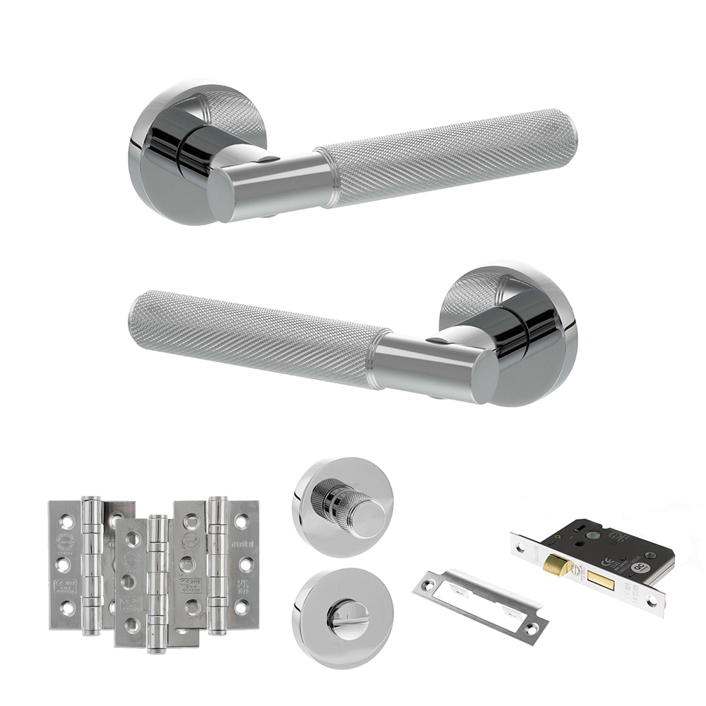 Senza Pari Rosarno Door Handle Pack (Bathroom Set - 2.5