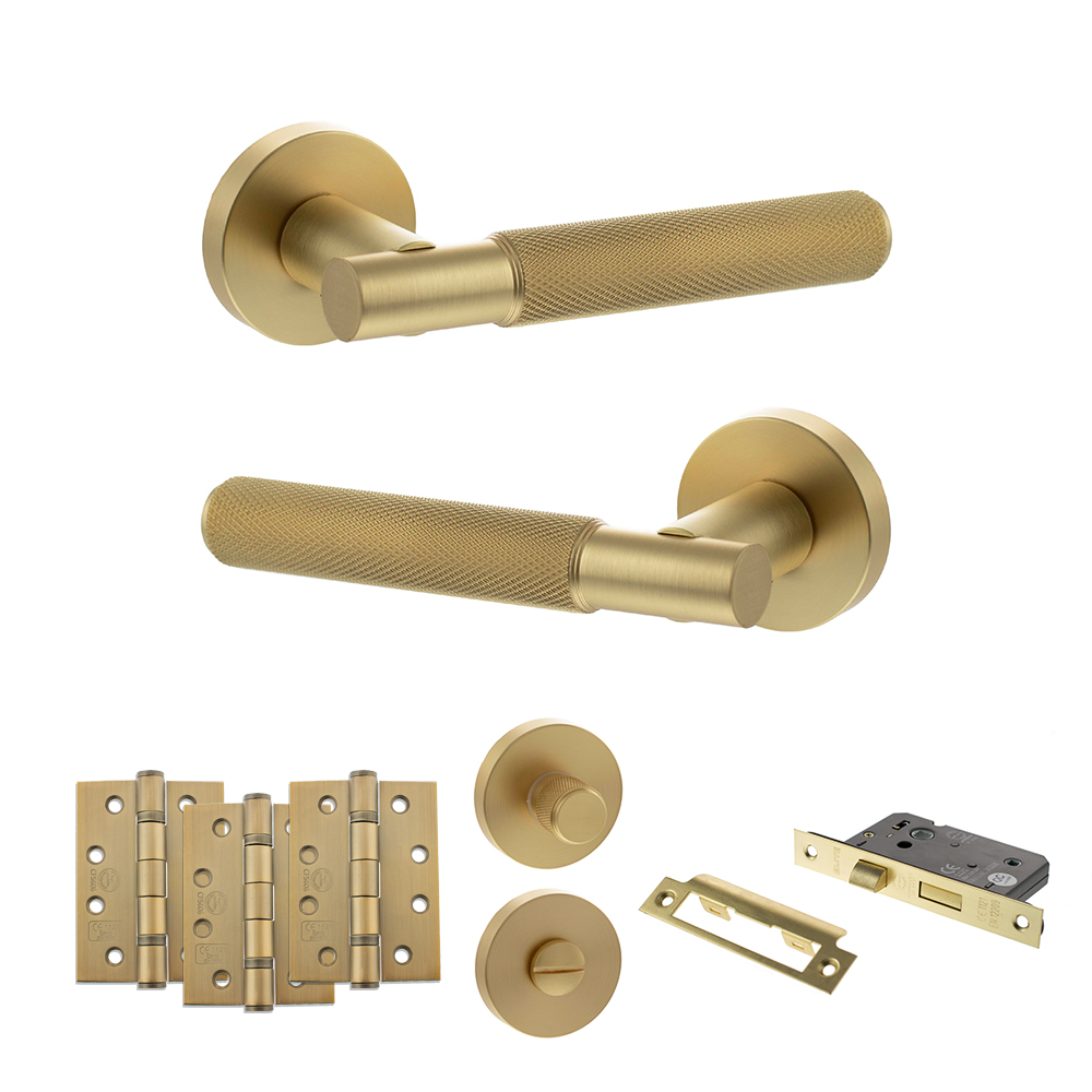 Senza Pari Rosarno Door Handle Pack (Bathroom Set - 2.5
