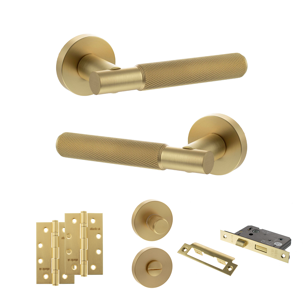 Senza Pari Rosarno Door Handle Pack (Bathroom Set - 2.5