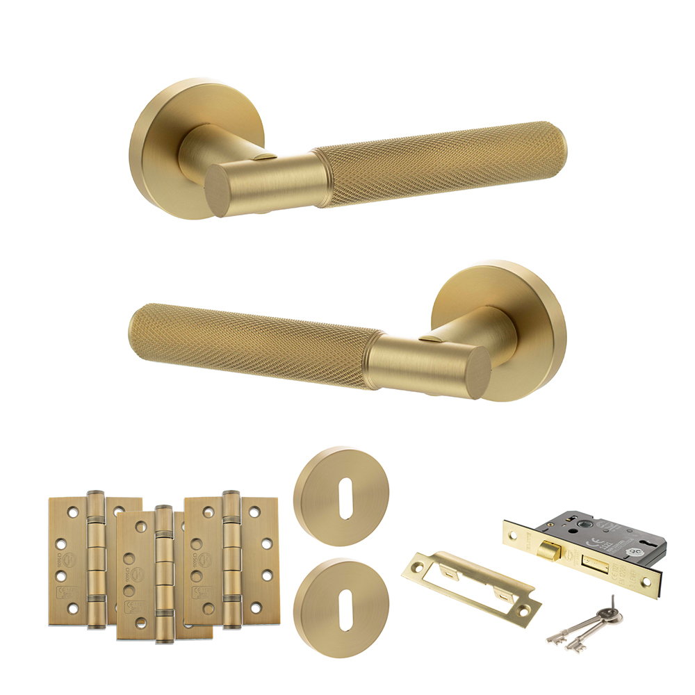 Senza Pari Rosarno Door Handle Pack (3 Lever Lock Set - 2.5