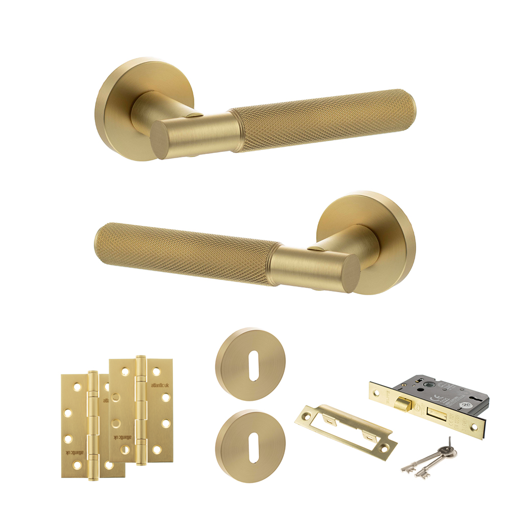 Senza Pari Rosarno Door Handle Pack (3 Lever Lock Set - 3