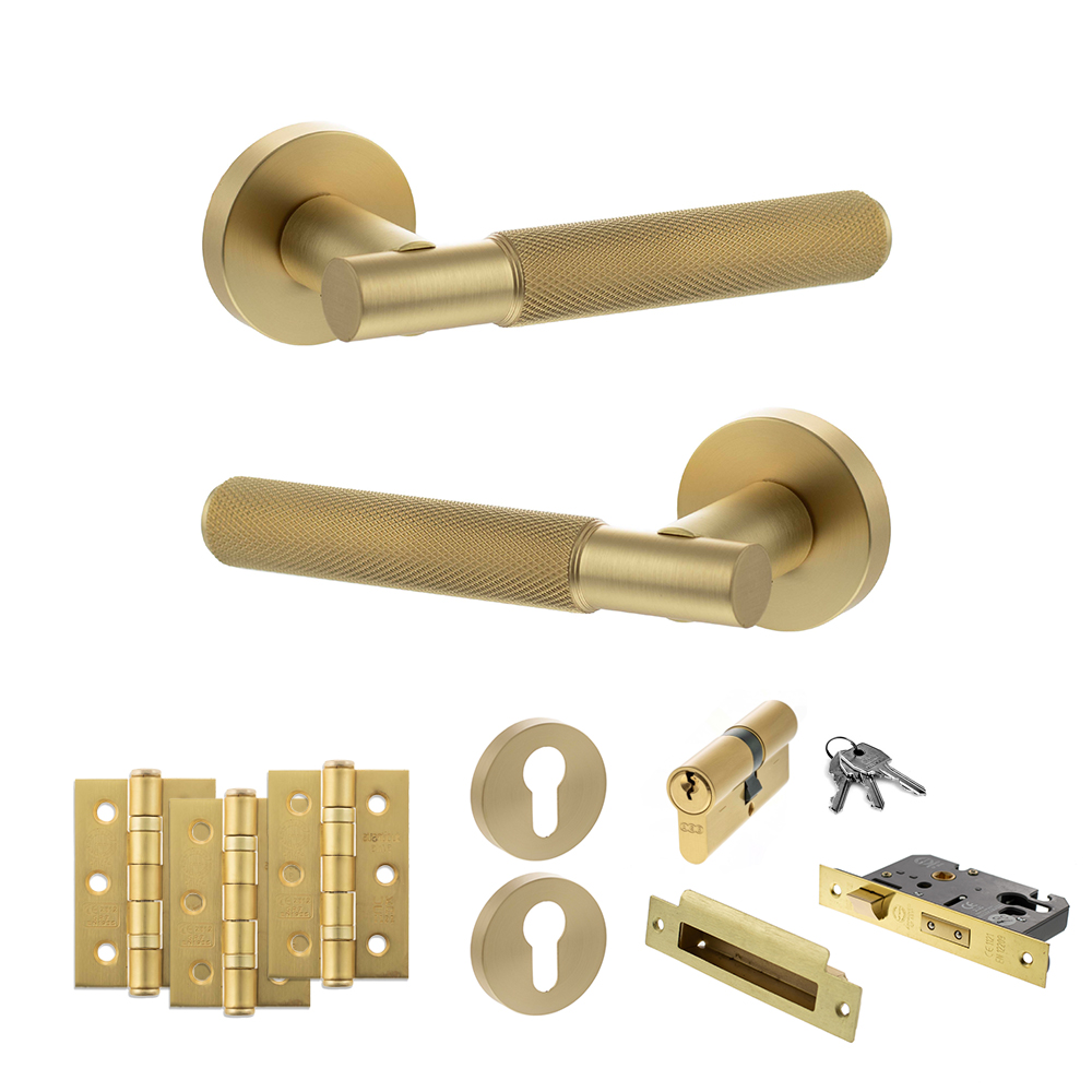 Senza Pari Rosarno Door Handle Pack (Euro Lock Set - 2.5