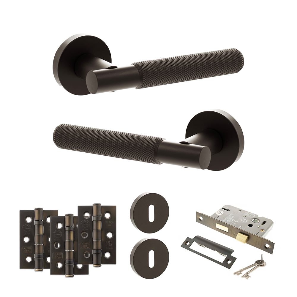 Senza Pari Rosarno Door Handle Pack (3 Lever Lock Set - 2.5