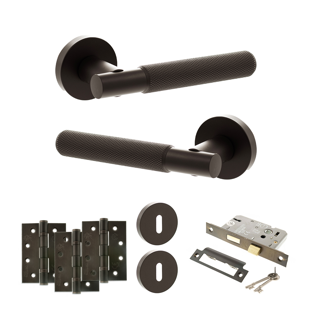 Senza Pari Rosarno Door Handle Pack (3 Lever Lock Set - 2.5