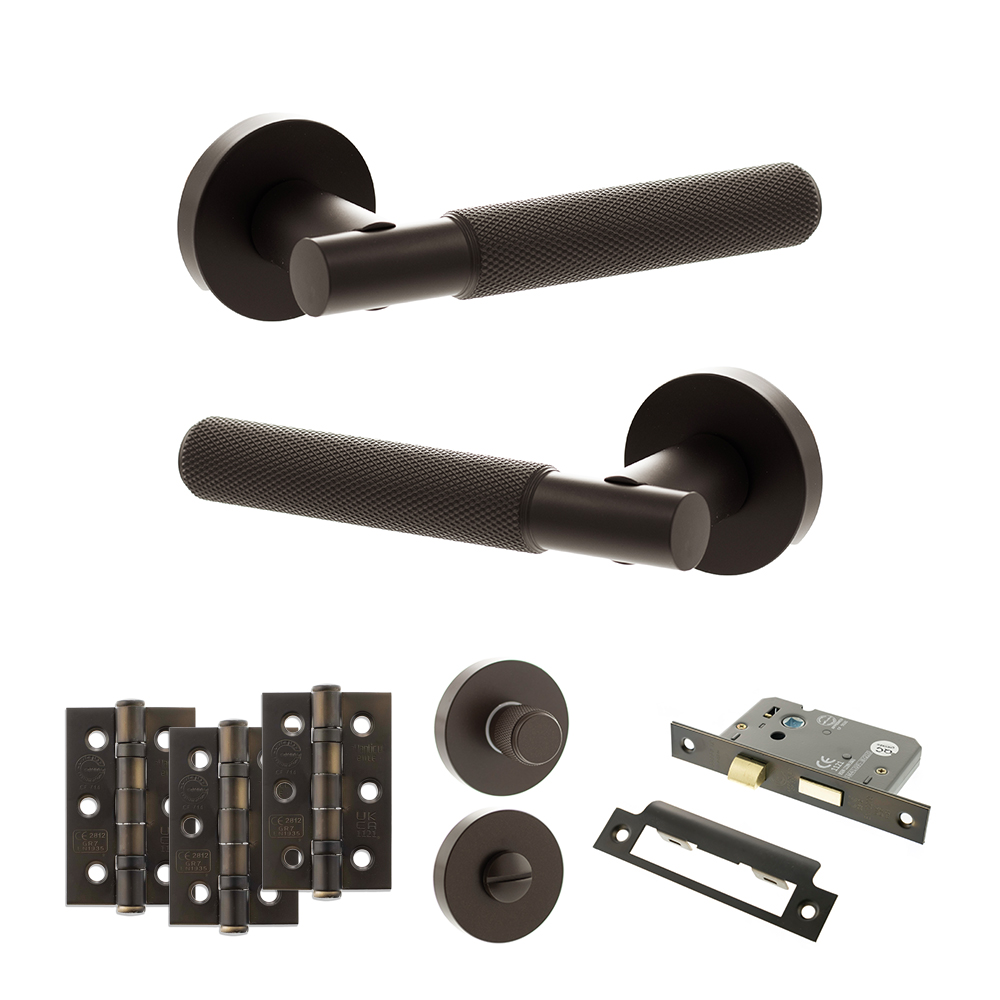Senza Pari Rosarno Door Handle Pack (Bathroom Set - 3