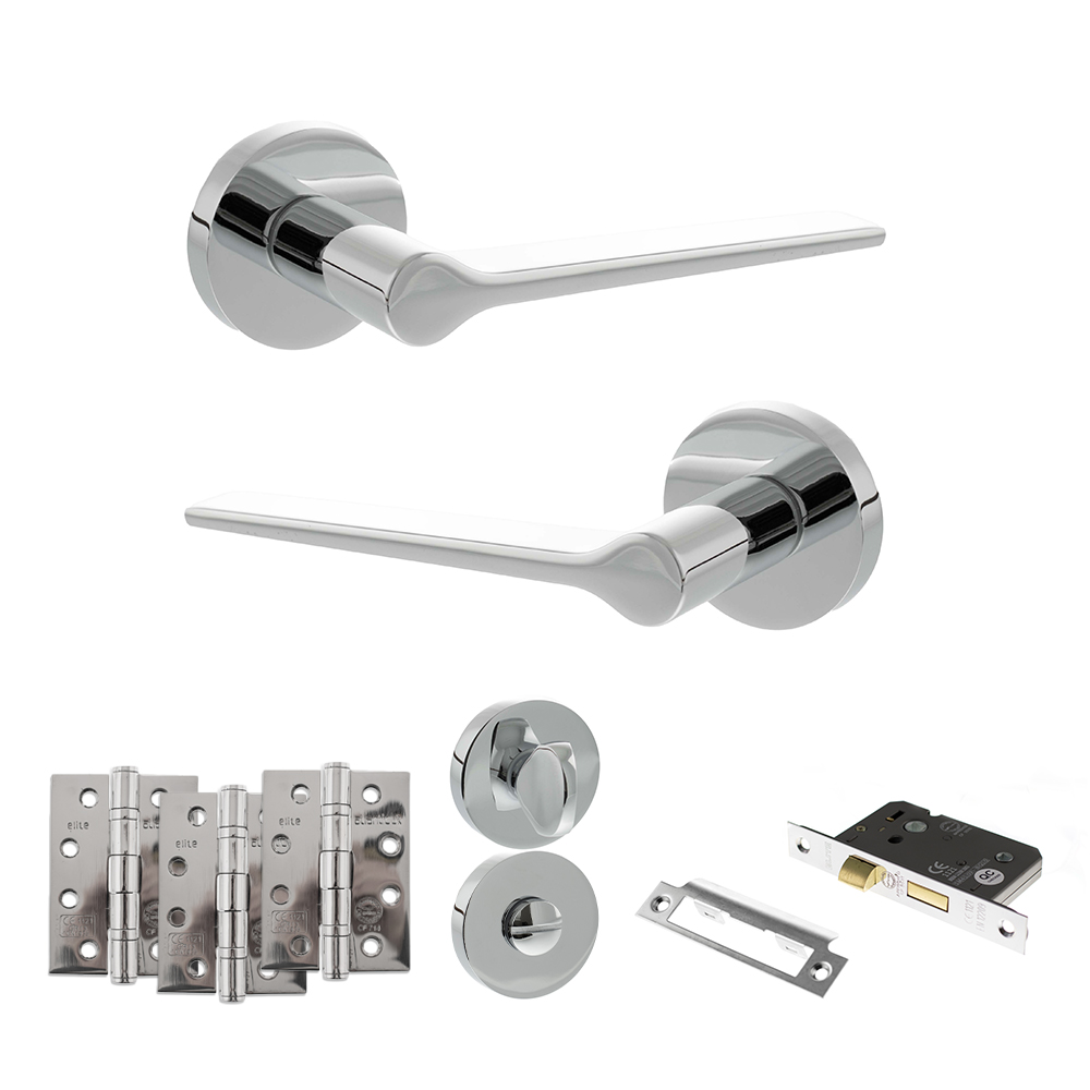Senza Pari Laviano Door Handle Pack (Bathroom Set - 3