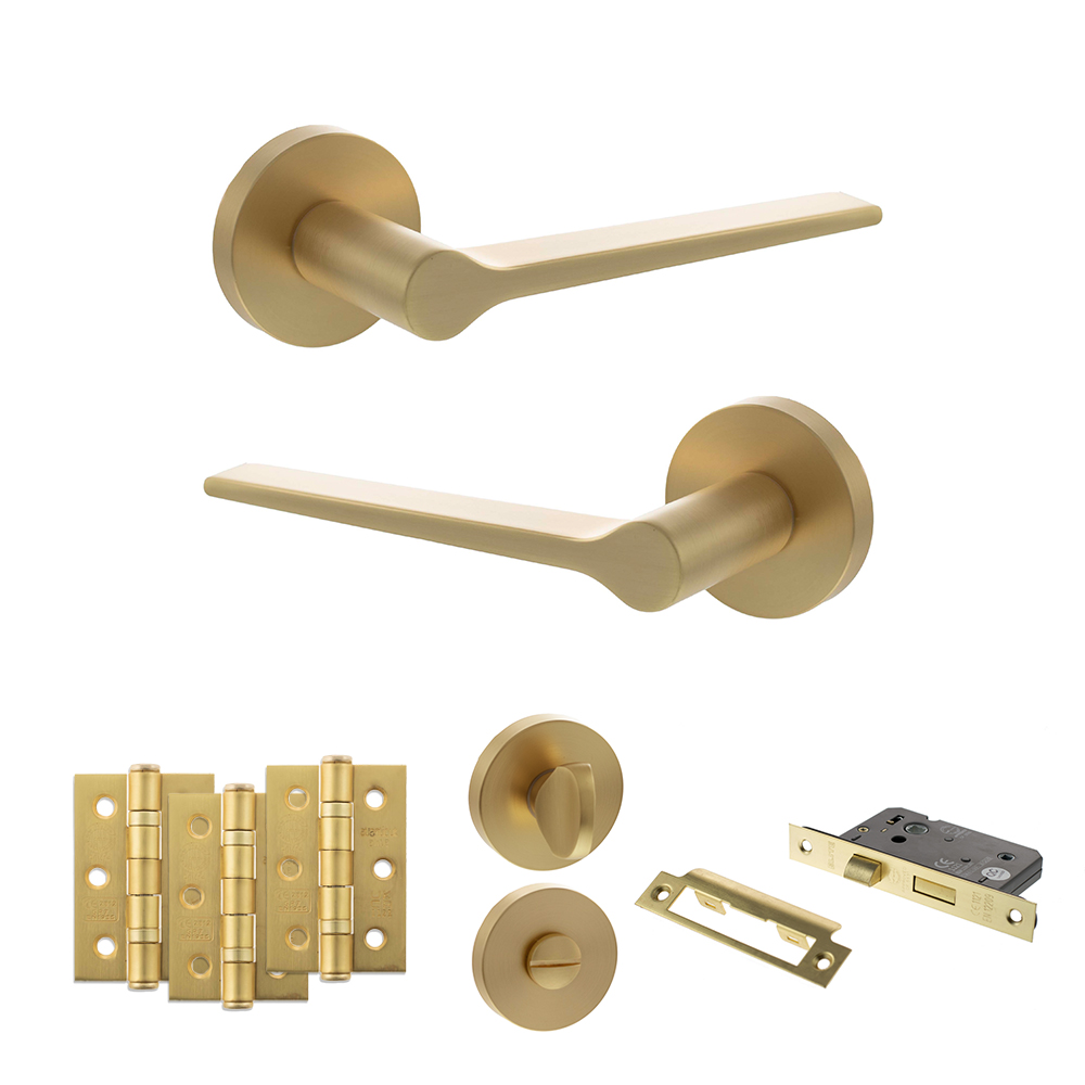 Senza Pari Laviano Door Handle Pack (Bathroom Set - 3